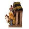 9 Piece Porcelain Nativity Figures With Wooden Stable - 5 Inch Scale
